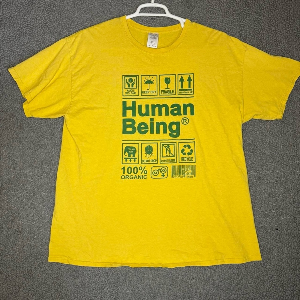 Human Being T Shirt Adult Men Size Extra Large
